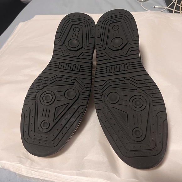 PUMA X MCM Slipstreram Low Court Black & White Leather Sneakers Made in Italy - Picture 17 of 17